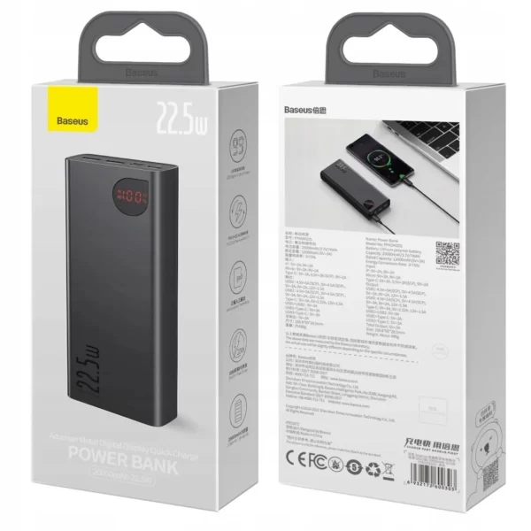Baseus Adaman 22.5W 20000mAh Fast Charge Power Bank